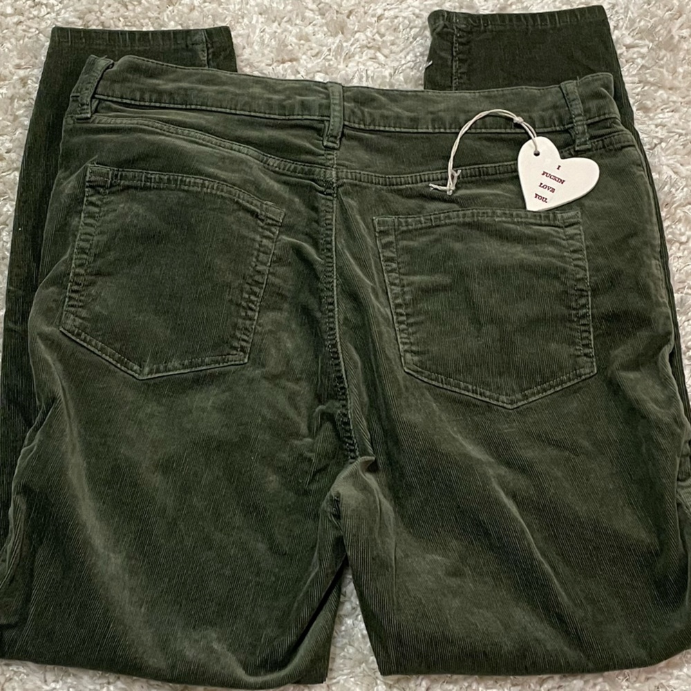 Loft forest corduroy pants